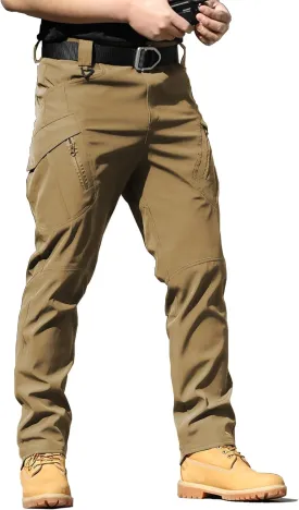 AUTIWITUA Men's Tactical Cargo Pants Water Resistant Lightweight Hiking Pants Outdoor Work Pants with Multi Pockets(No Belt)
