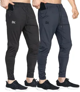 BROKIG Mens Lightweight Gym Jogger Pants,Men's Workout Sweatpants with Zip Pocket