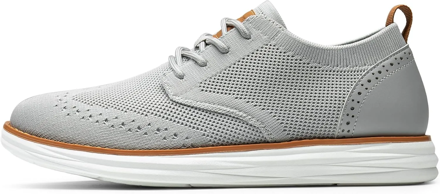 Bruno Marc Men's KnitFlex Craft Mesh Oxfords Sneakers Casual Dress Lace-Up Lightweight Walking Shoes