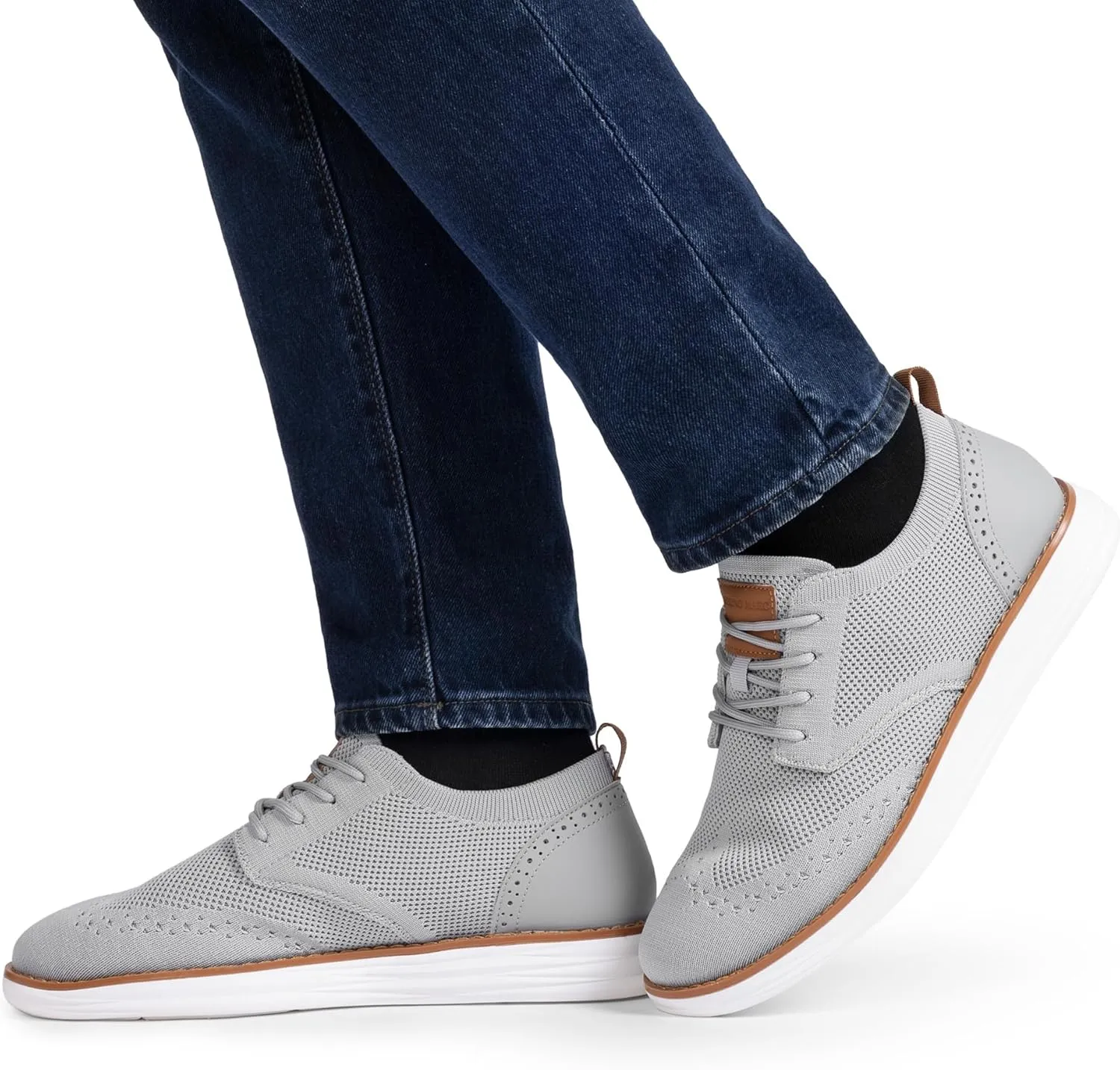 Bruno Marc Men's KnitFlex Craft Mesh Oxfords Sneakers Casual Dress Lace-Up Lightweight Walking Shoes