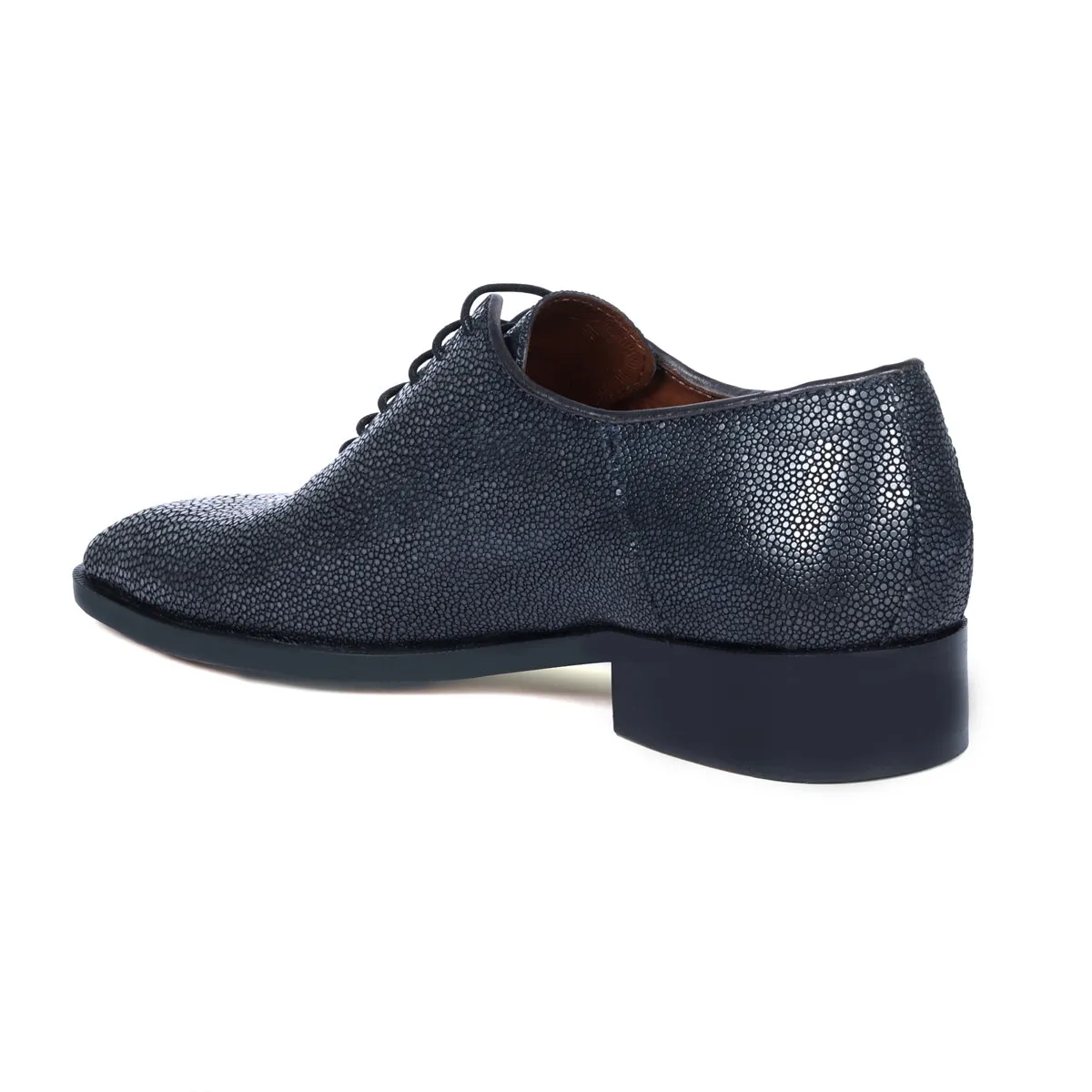 Exclusive Oxfords Lace-Up Formal Shoes in Stingray Fish Leather