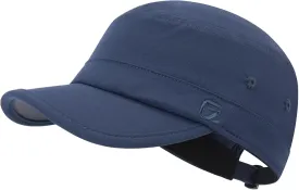 GADIEMKENSD Stretch Army Cap Cadet Military Hats Flat Top Baseball Cap Short Bill Breathable