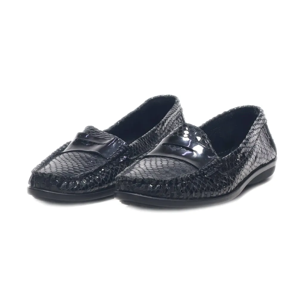 Greyder Loafers Leather Black Colour For Women