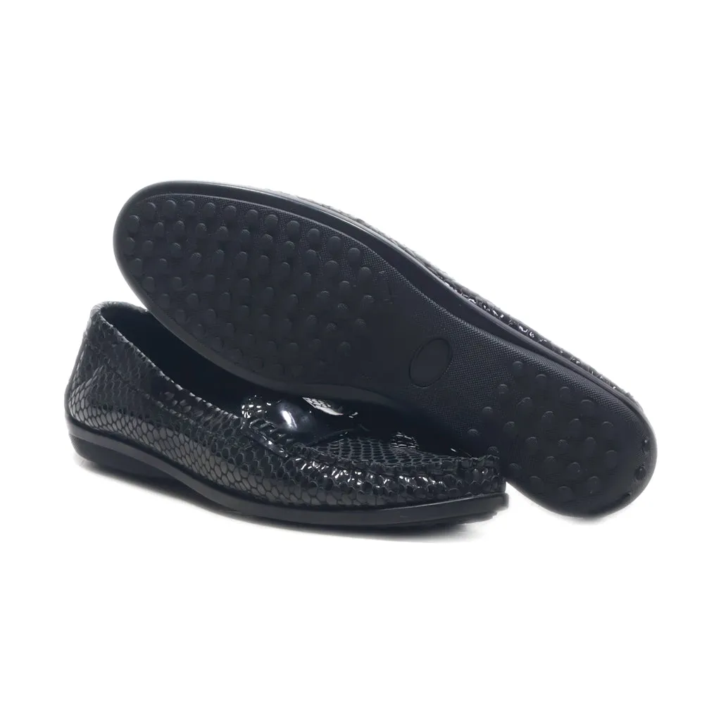 Greyder Loafers Leather Black Colour For Women