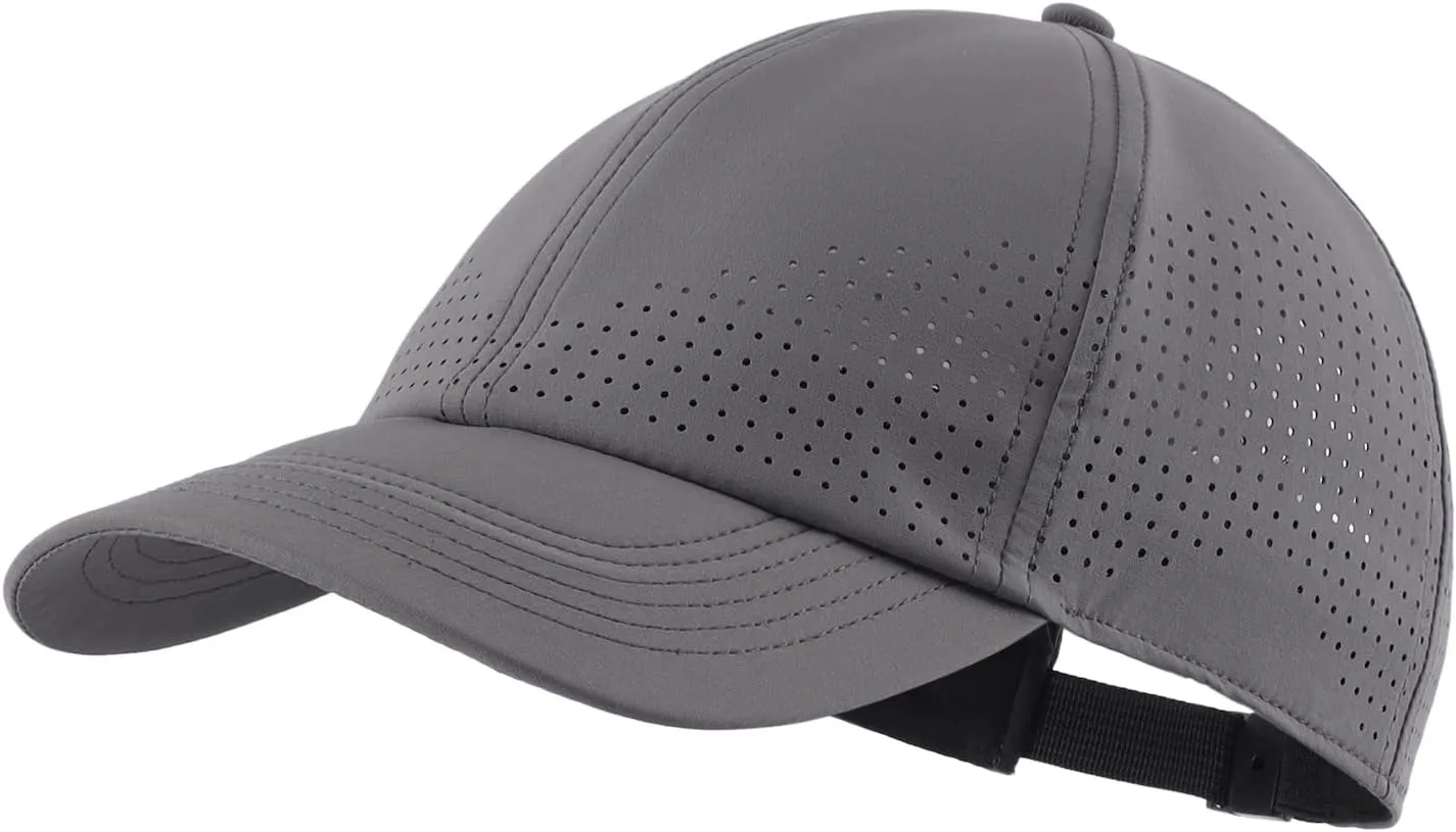 Home Prefer Mens Womens UPF50  Sun Hat Athletic Adjustable Baseball Cap Quick Dry UV Protection Workout Running Golf Hat