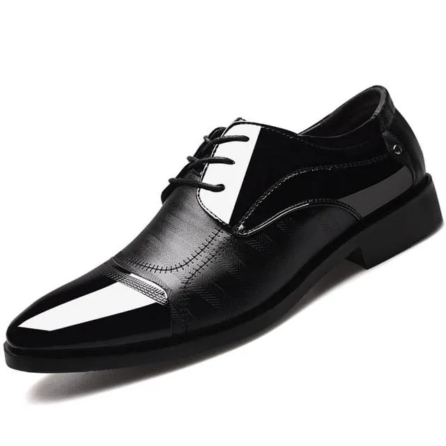 Luxury Business Oxford Leather Breathable Rubber Formal Shoes