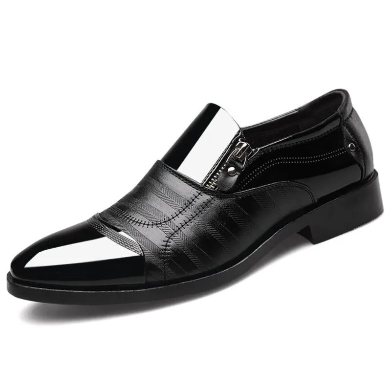 Luxury Business Oxford Leather Breathable Rubber Formal Shoes
