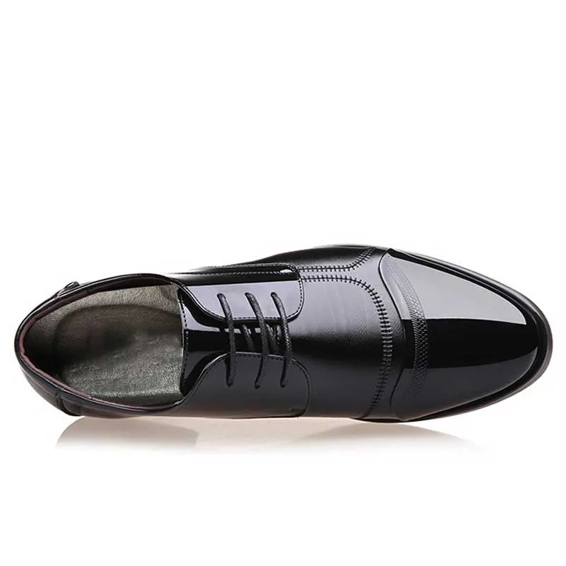 Luxury Business Oxford Leather Breathable Rubber Formal Shoes