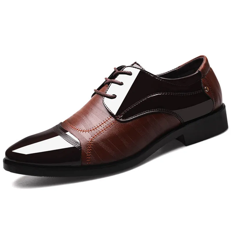 Luxury Business Oxford Leather Breathable Rubber Formal Shoes