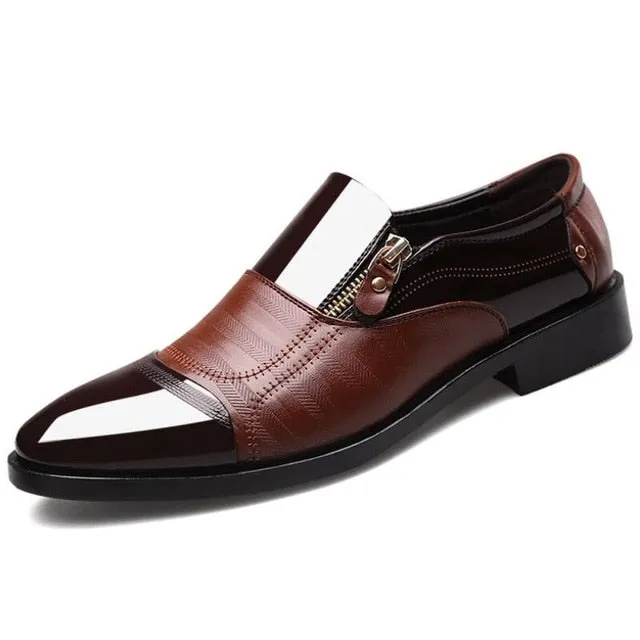 Luxury Business Oxford Leather Breathable Rubber Formal Shoes