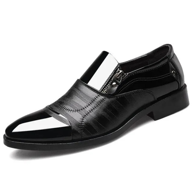 Luxury Business Oxford Leather Breathable Rubber Formal Shoes