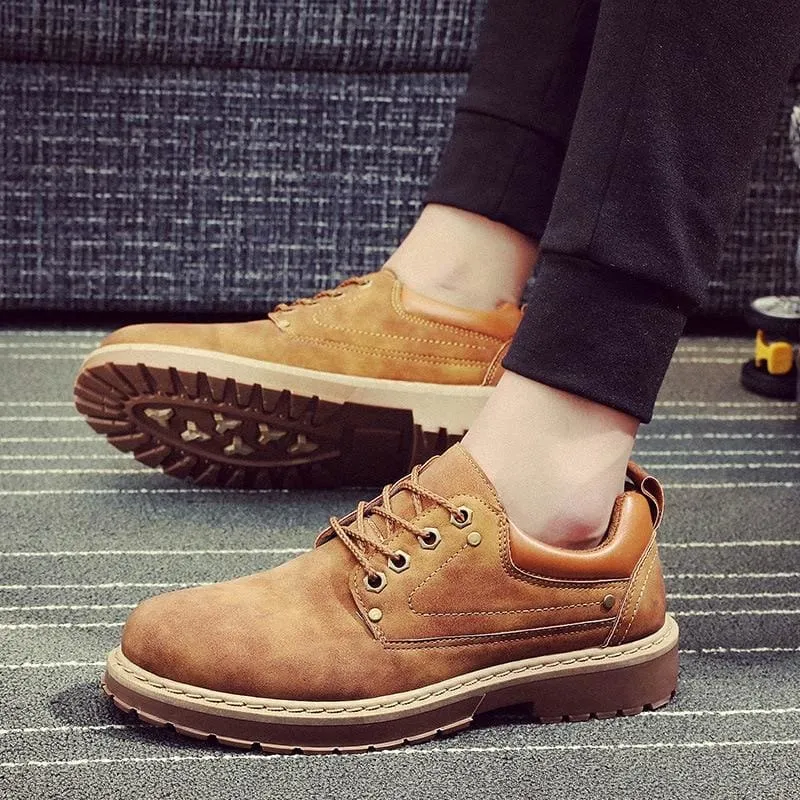 Luxury Leather Oxfords Designer Waterproof Men Shoes