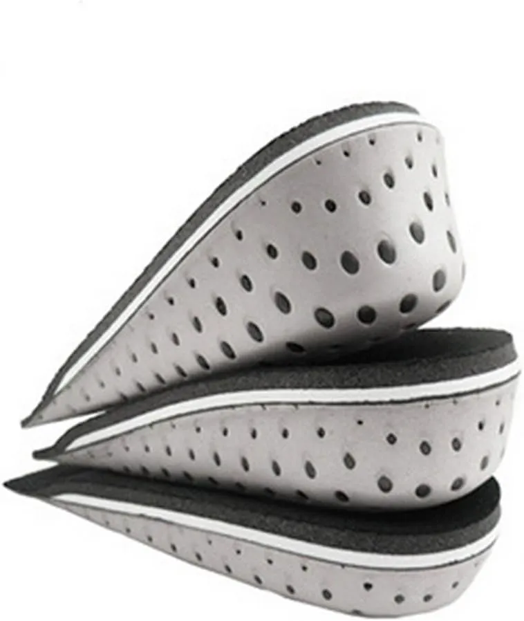 Memory Foam Breathable Invisible Height Increase Insole Insert Heel Lifting Shoe Pads Cushion (4.3cm)
