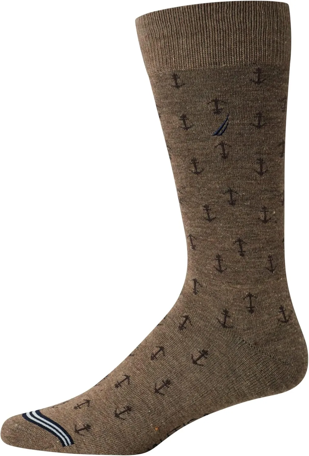 Nautica Mens Dress Socks - 5 Pack Breathable Comfort Stretch Crew-Length Work Socks for Men for Business Formal Wear (6-12.5)