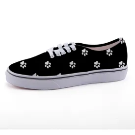 Paw Print Low-top Canvas Shoes