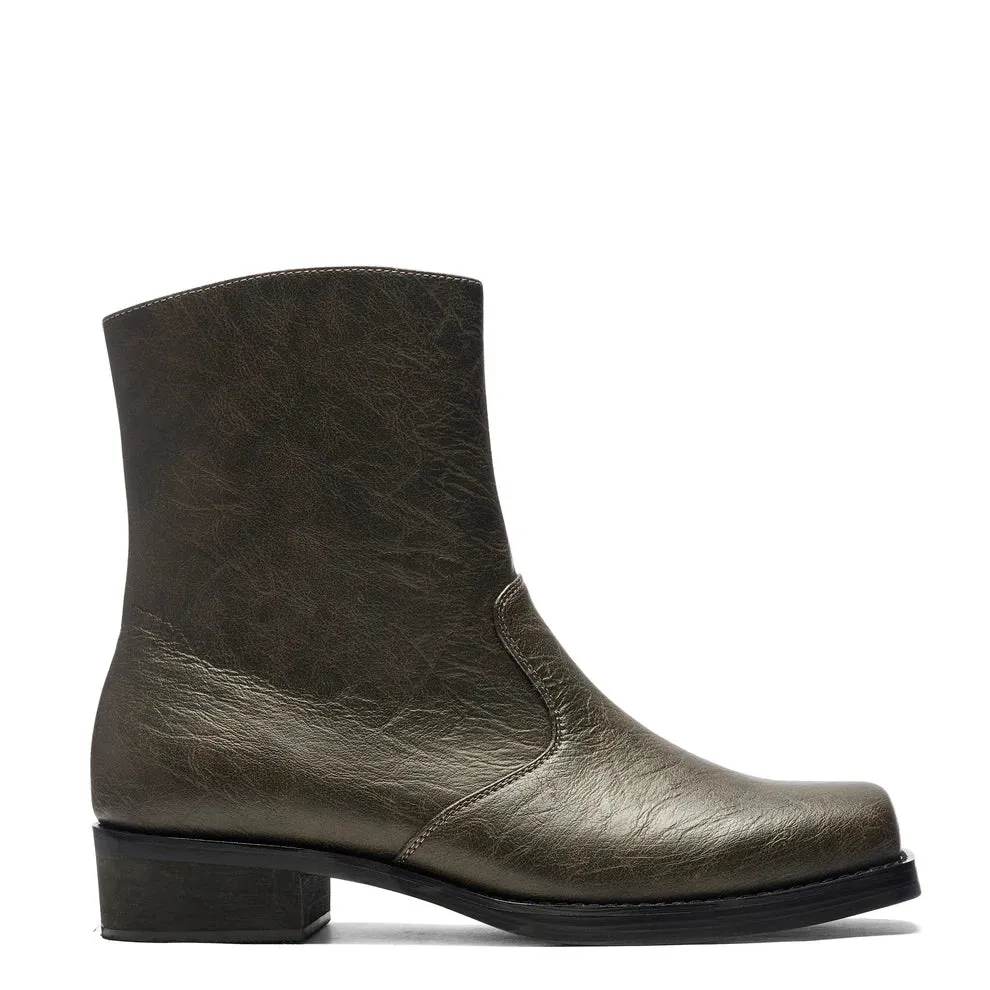 The Cavalry Men's Heeled Cowboy Boots - Mocha Fade-Size 9-Clearance