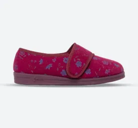 Womens Wide Fit Comfylux Sally Slippers