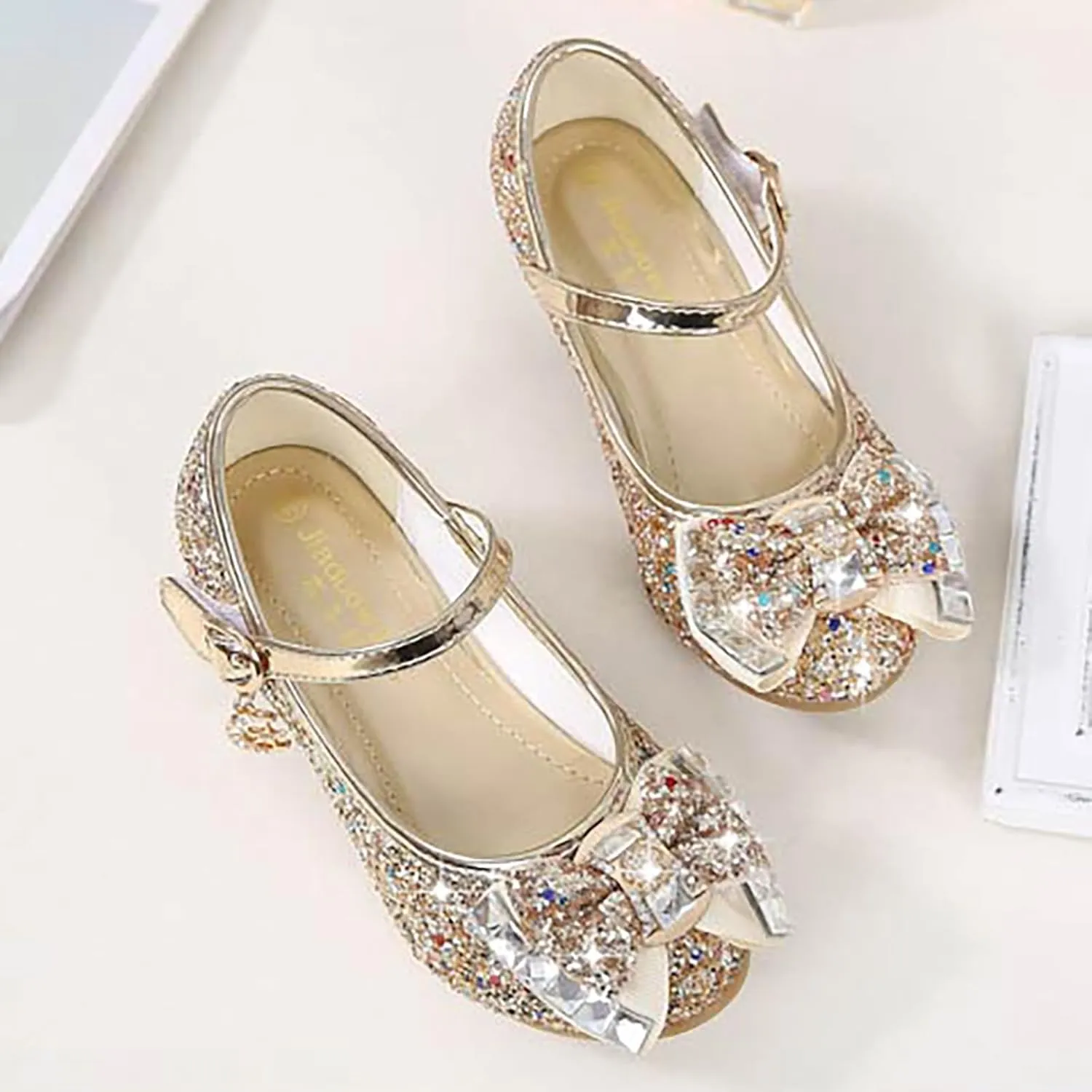 Youdesney Girls Dress Shoes, Mary Jane Flower Girls Shoes, Cute Princess Low Heels for School, Wedding, Party (Toddler/Little Kids/Big Kids)