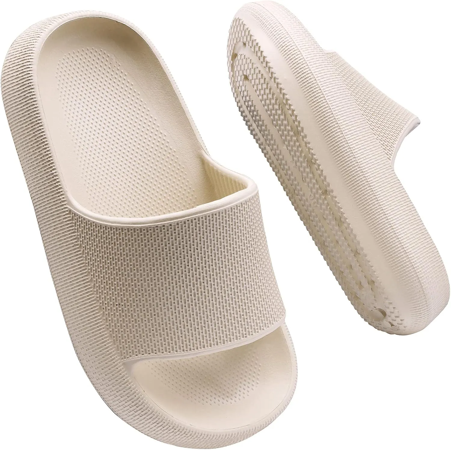 Youecci Cloud Slides for KidsShower Slippers Bathroom Pool SandalsBoys Girls Comfy Thick Sole SlippersSummer Non-Slip Beach Shoes
